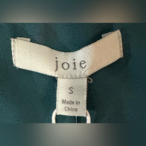 NWT Joie Long Sleeve Marlayne Faux Wrap Floral Print in Ocean Teal Blue - Picture 10 of 12